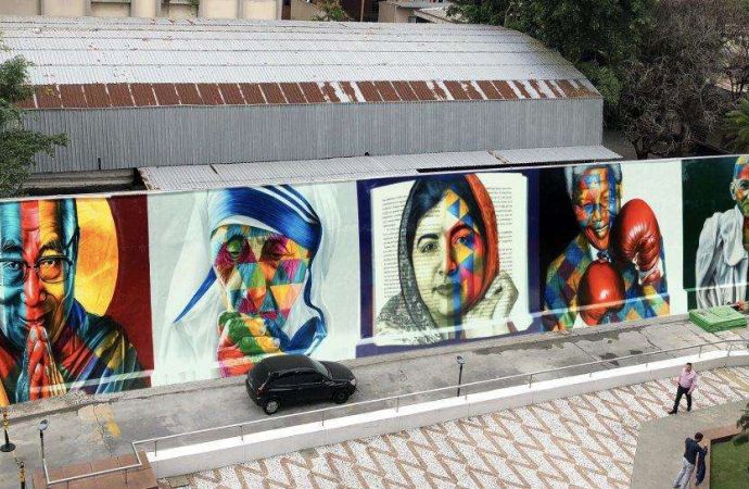 Eduardo Kobra faz homenagem a Michael Jackson com painel em Nova York